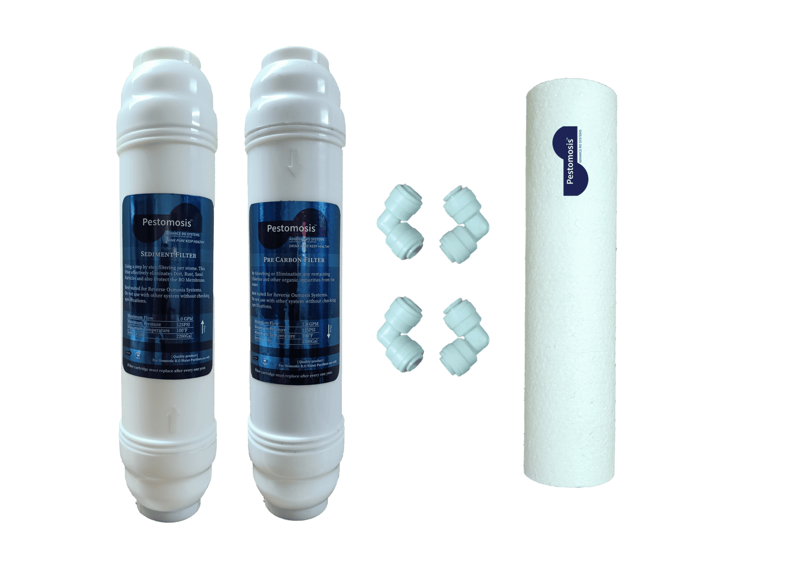 Pestomosis Pre Carbon & Sediment filter PP spun Set